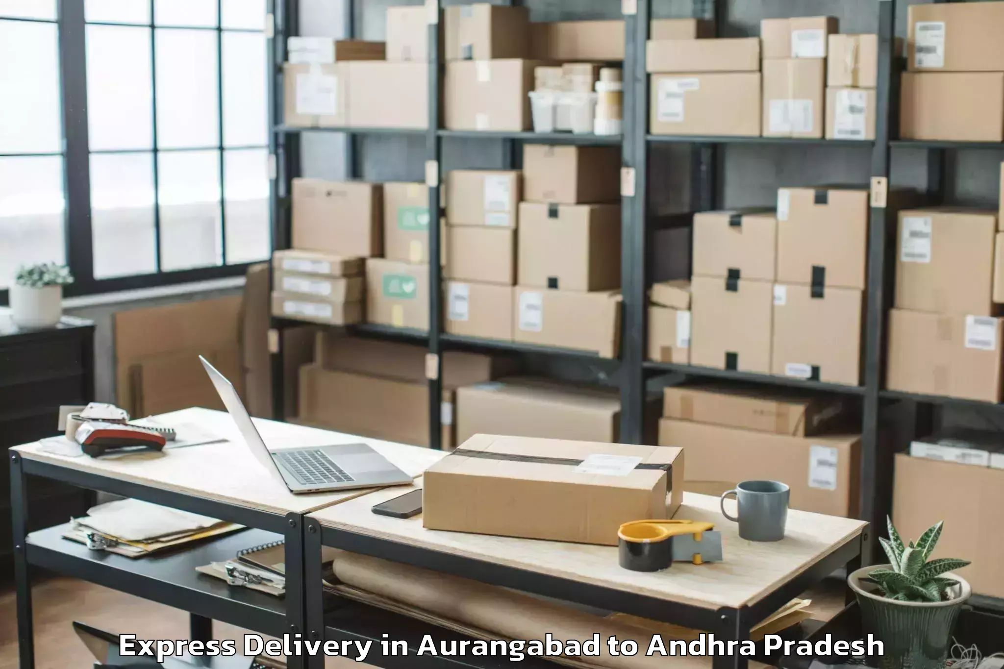 Quality Aurangabad to Ulavapadu Express Delivery